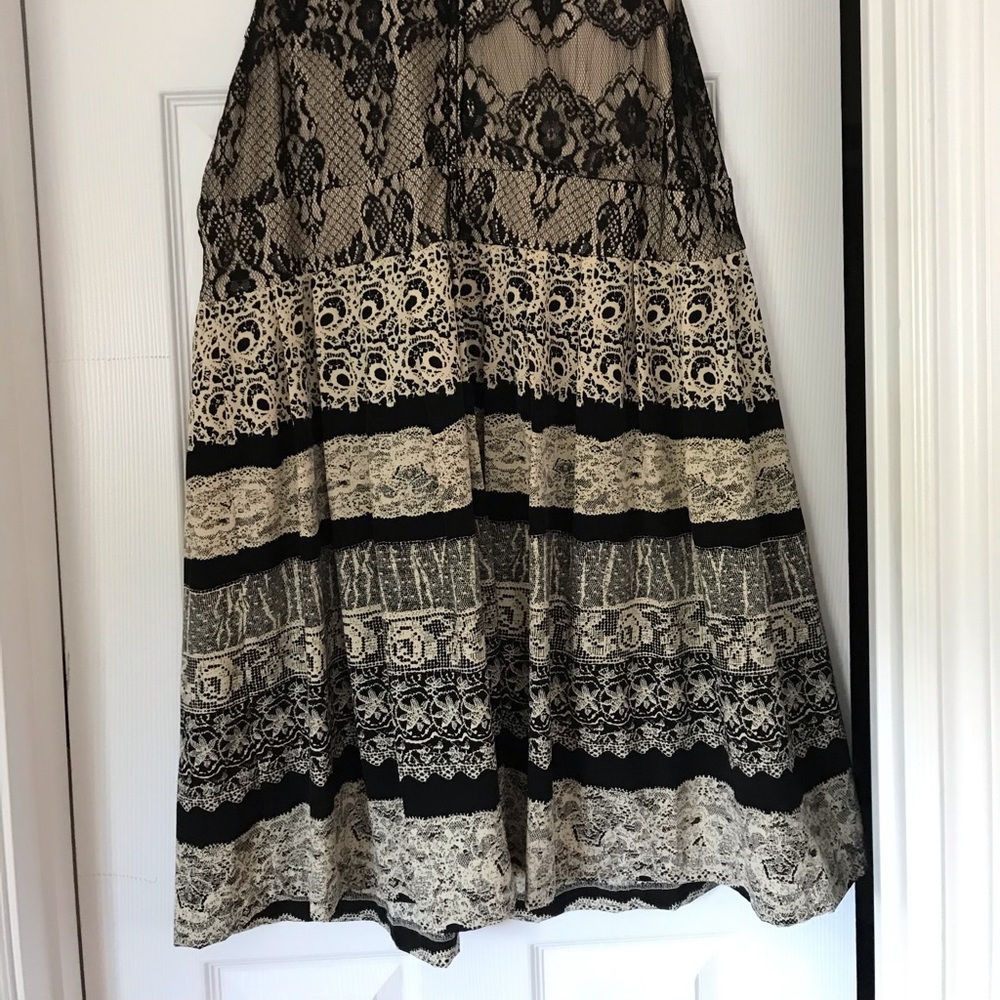 Black and white lace looking dress